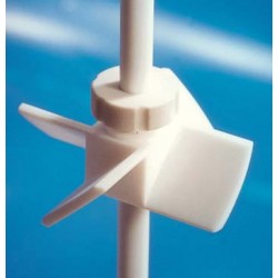 Tige d'agitation | Rotor d'agitation ajustable 4 lames de type incliné 45˚ métrique en PTFE Cowie technology™