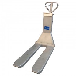 Transpalette Inox | Transpalette peseur en inox 304 double galet | TMB20/T304
