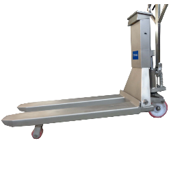 Transpalette inox | Transpalette peseur en inox 304 - double galet - 2000kg - 500g | TMB20/T304