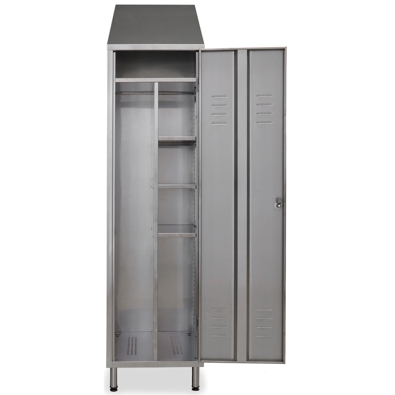 Armoire inox | Armoire à balais inox 1 porte 500 x 400 x 1800 / 2000 mm | C-2010E441_1