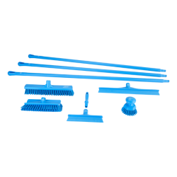 Vikan Kit de nettoyage alimentaire cuisine bleu 8 articles 99023