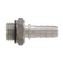 Embout cannelé mâle inox 316 de 13 à 25 mm pour tuyau : Dimensions:13 mm x 1/2" BSP mâle collerette ø 17 mm