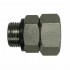 Raccord tournant Inox 316 mâle femelle sur roulement à bille : Dimensions:1/2" BSP mâle x 3/4" BSP femelle passage 9 mm