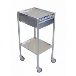Chariot et desserte inox | Tiroir inox pour chariot de service et porte moniteur | AGE-163