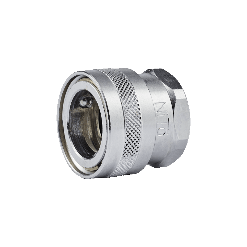 Raccord rapide laiton NITO | Coupleur NITO 63500A3 laiton chromé 3/4" x 3/4" femelle | NIT-63500A3 Raccord rapide laiton NITO | Coupleur NITO 63500A3 laiton chromé 3/4" x 3/4" femelle | NIT-63500A3