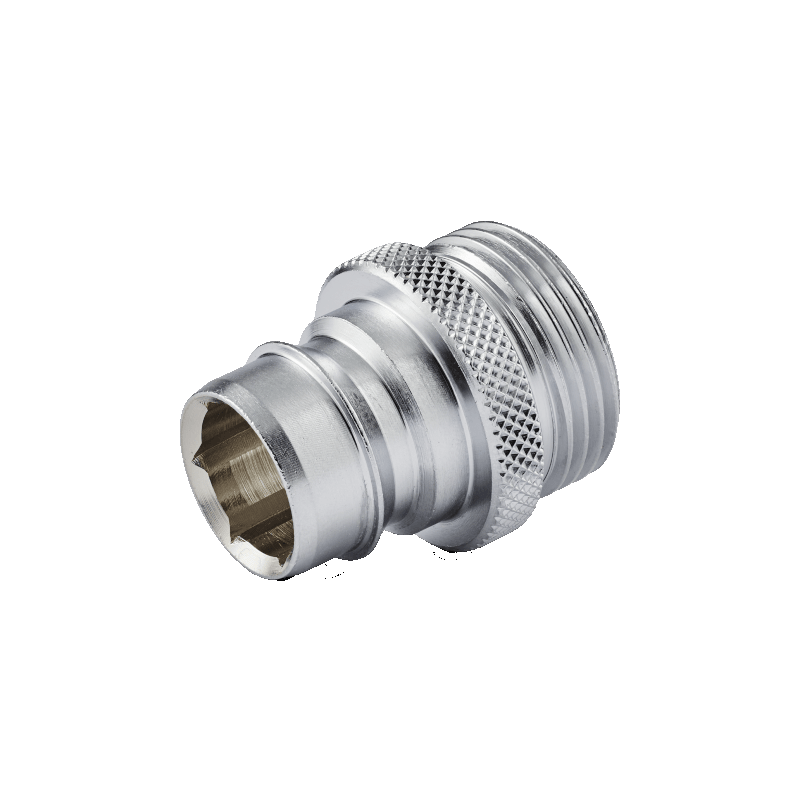 Raccord rapide laiton NITO | Adaptateur NITO 63640A3 laiton chromé 3/4" x 3/4" BSP mâle | NIT-63640A3 Raccord rapide laiton NITO | Adaptateur NITO 63640A3 laiton chromé 3/4" x 3/4" BSP mâle | NIT-63640A3