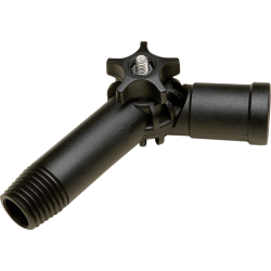 Manche pour balais | Vikan Embout articulé avec filetage et pas de vis, 140 mm Noir 29989 | VIK-29989