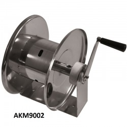 Enrouleurs manuels inox pour tuyau 3/8" 20m ou 1/2" 20m