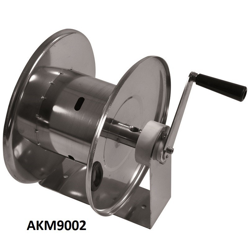 Enrouleur manuel inox RAMEX | Enrouleur manuel inox pour tuyau - 3/8" 20m ou 1/2" 20m - 200 bar - RAMEX | AKM9000_1