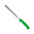 Couteau à pain détectable lame inox festonnée dentelée 5 couleurs BST Detectable : Couleurs manches:Vert, Dimensions lames:20 cm, Lames :Lame festonnée dentelée