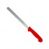 Couteau à pain détectable lame inox festonnée dentelée 5 couleurs BST Detectable : Couleurs manches:Rouge, Dimensions lames:20 cm, Lames :Lame festonnée dentelée