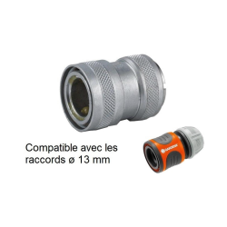 Raccord rapide d'arrosage laiton  | Raccord rapide arrosage laiton chromé NITO 5952GA3 - 1/2” x 3/4" M22x1" femelle | NIT-595...