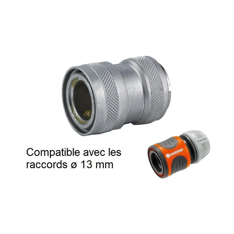 Raccord rapide d'arrosage laiton  | Raccord rapide arrosage laiton chromé NITO 5952GA3 - 1/2” x 3/4" M22x1" femelle | NIT-595...