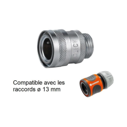 Raccord rapide d'arrosage laiton  | Raccord rapide arrosage laiton chromé NITO 5950NA3 - 1/2" x 1/2” BPS mâle | NIT-5950NA3