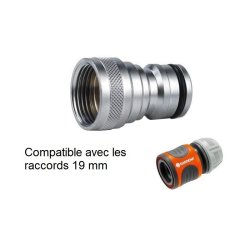 Raccord rapide d'arrosage laiton  | Adaptateur rapide laiton chromé NITO 69610A3 - 3/4" x 3/4" BPS femelle | NIT-69610A3
