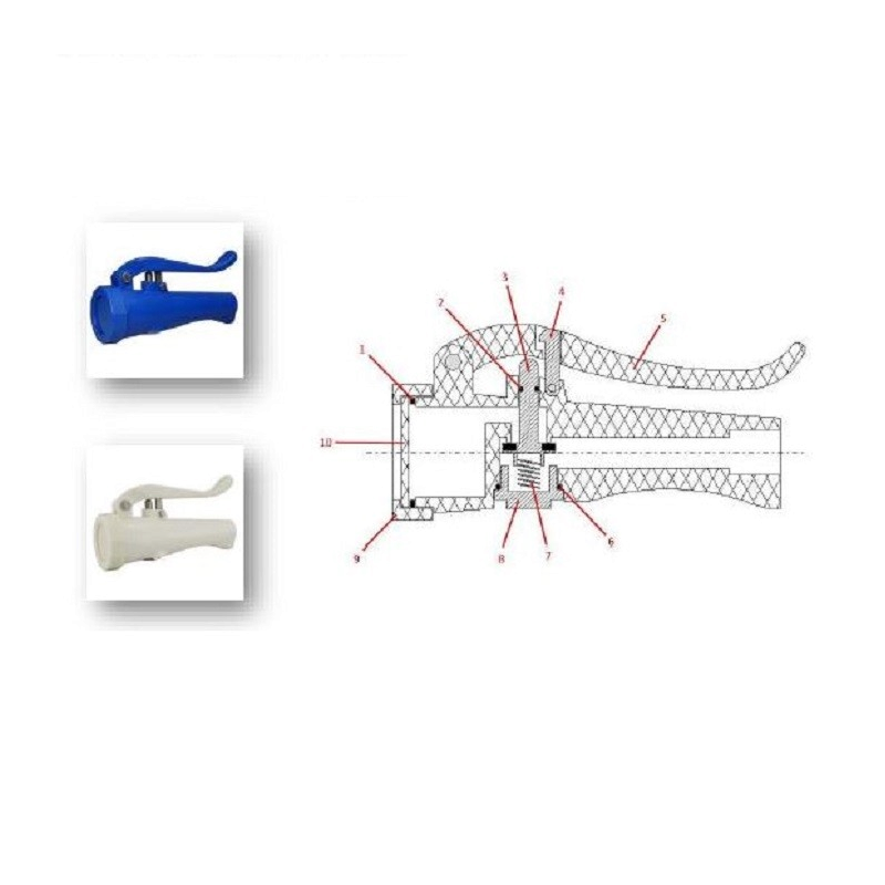 Pièces détachées pistolets de lavage | Pièces de rechange pour douchette blanche alimentaire | AKKS-W_1