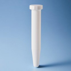 Tube et microtubes à essais | Tube à essai cylindrique fond conique PTFE Téflon avec bouchon Cowie technology 3 modèles | COW...