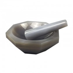 Mortier de laboratoire | Mortier Agate avec pilon de 30 mm à 200 mm | XMS-4010
