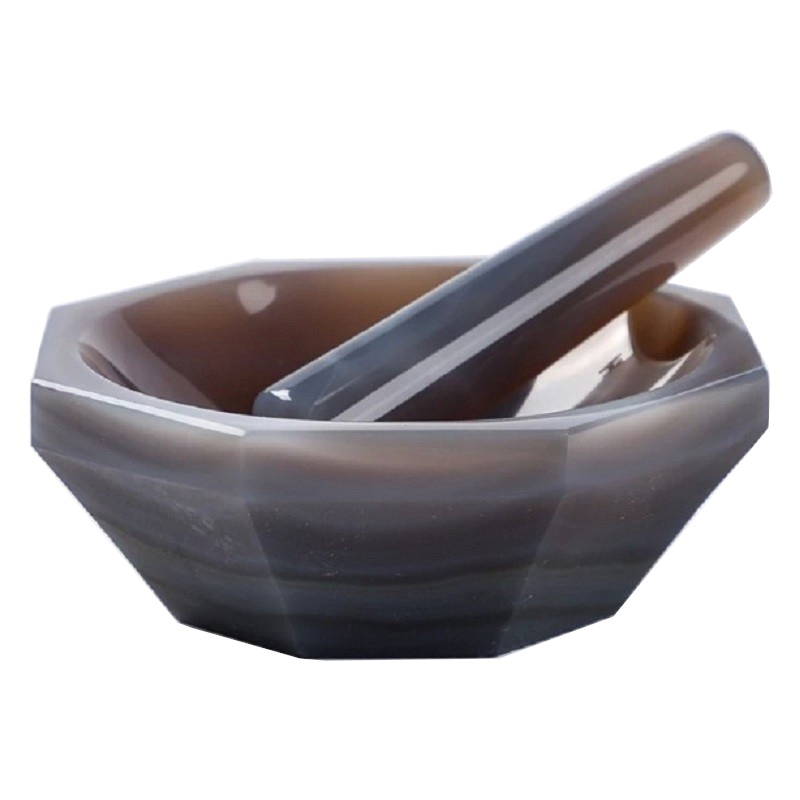 Mortier de laboratoire | Mortier Agate avec pilon de 30 mm à 200 mm | XMS-4010_1