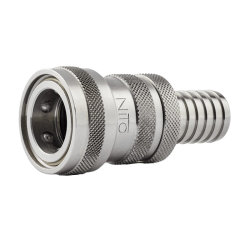 Raccord rapide inox NITO | Raccord rapide inox NITO 6453SA3 avec stop 3/4" x embout 3/4" | NIT-6453SA3