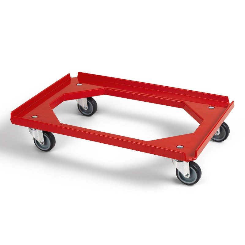 Chariot roule bac | Chariot roule bac - 200Kg - roulettes pivotantes en acier - 5 couleurs