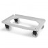 Chariot roule bac agroalimentaire 200Kg roues plastique PP pivotantes 3 couleurs : Couleur:Gris