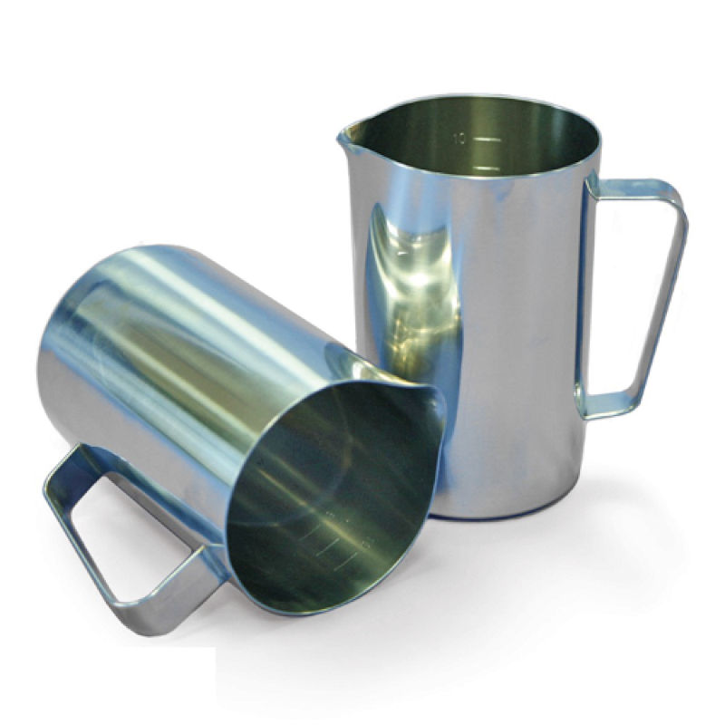 Bécher Inox | Bécher Inox 304L Pharmaceutique gradué | de 500 à 5000 ml | AMS-50716-0,5-0