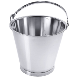 Seau Inox | Seau inox avec renfort alimentaire et de laboratoire de 10 à 20 litres | COT-416010_1