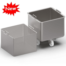 Cuve et Pétrin inox | Cuve Europe en inox avec panier 200 litres | BRO-3320200-442