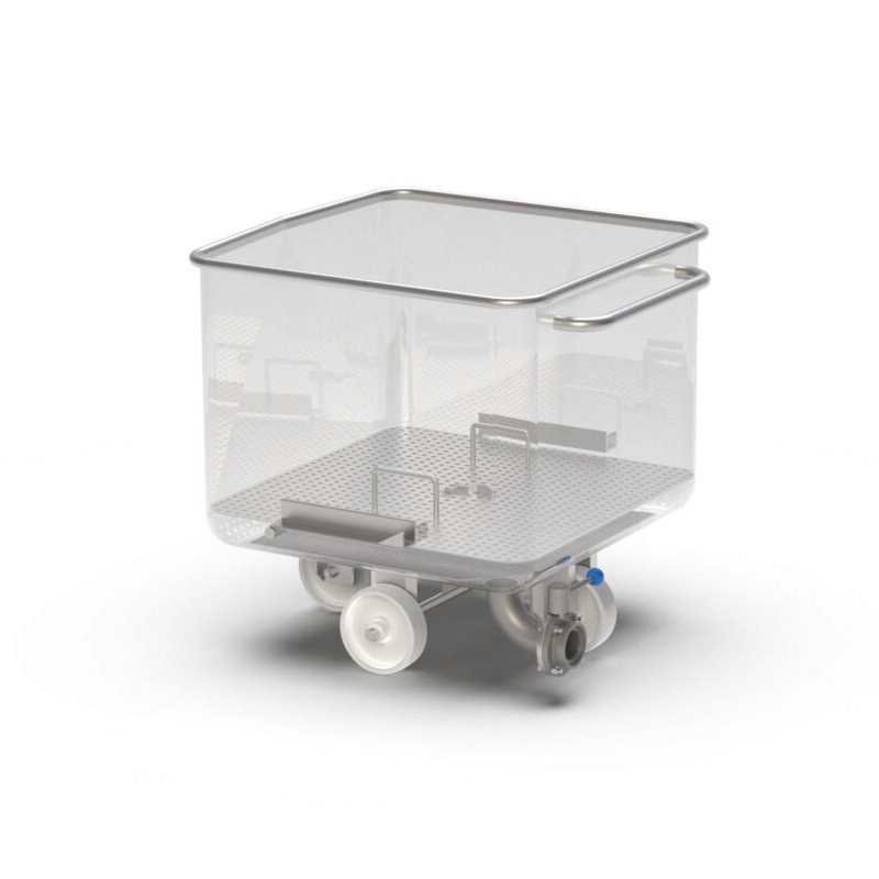 Cuve et Pétrin inox | Cuve Europe 200 litres en inox avec insert et vanne de vidange | BRO-3320200-376_1