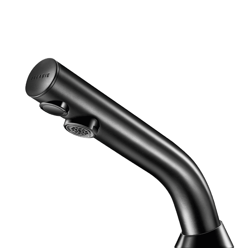 Robinet de lavabo automatique BLACK BINOPTIC piles 6 Volts DELABIE 478035