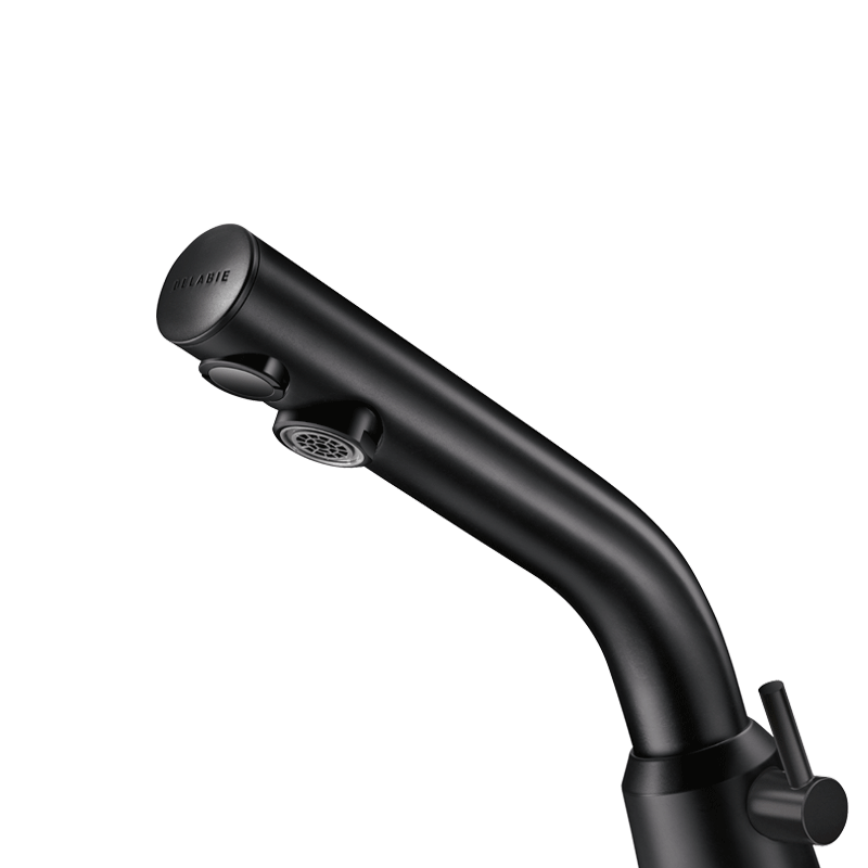 Mitigeur de lavabo automatique BLACK BINOPTIC MIX piles 6 Volts DELABIE 478MCHB