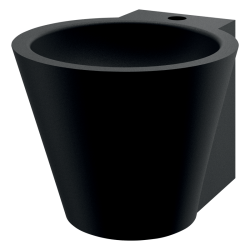 Lavabo suspendu MINI BAILA noir mat DELABIE 121180BK