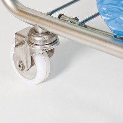 Poubelle porte-sac | Chariot porte sac poubelle 110 litres 2 roues | WIR-AP565B