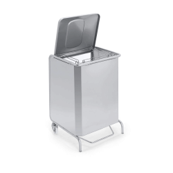 Poubelle porte-sac | Chariot carréné porte sac poubelle 60 litres 2 roues | WIR-AP560B