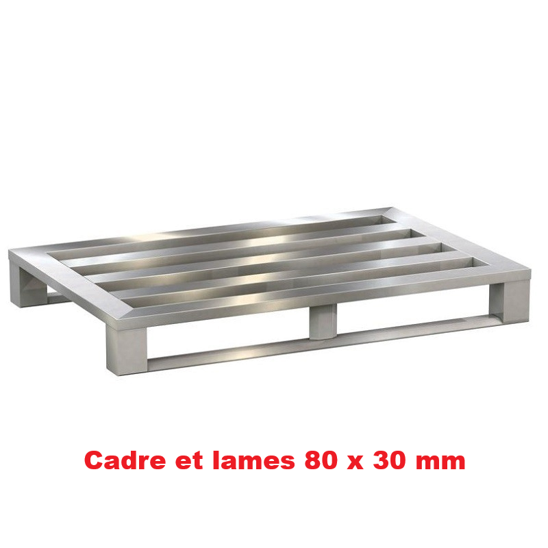 Palette aluminium | Palette Aluminium à lames longitudinales et semelles 1200 x 800 mm | BRO-772883LK_1