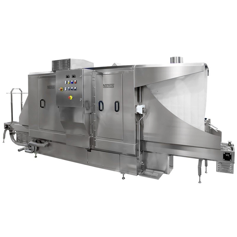 Tunnel de lavage | Tunnel de lavage de palettes NIEROS 1200 x 1000 x 160 mm cadence 120, 180, 240 /heures | CLT-P