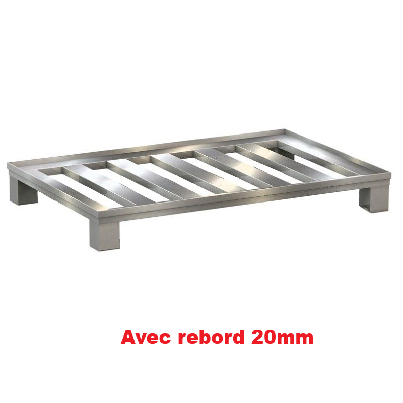 Palette aluminium | Palette Aluminium avec rebord lames transversales 1200 x 800 mm | BRO-772885QFB_1