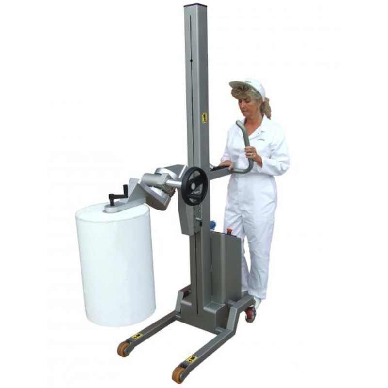 Chariot élévateur inox | Chariot gerbeur inox électrique pour bobine de thermoformage à retournement démultiplié | MK5PMD1
