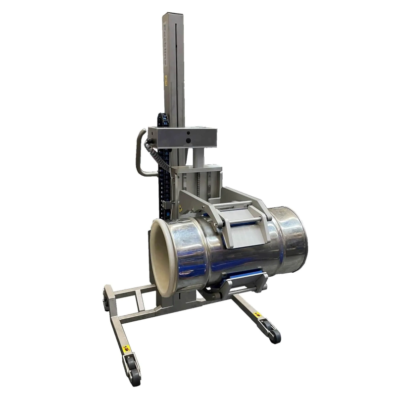 Chariot élévateur inox | Chariot élévateur inox avec retournement de fût à 360° Packline | Mk5DS-F