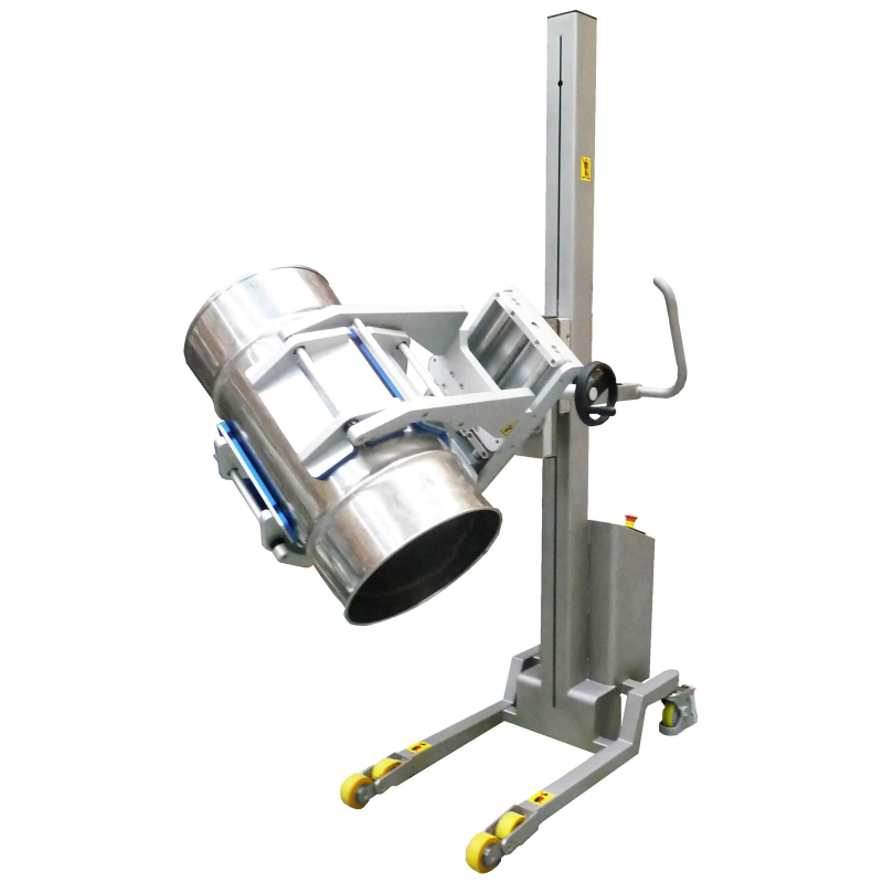 Chariot élévateur inox | Gerbeur électrique inox avec rotation manuel de barils à 360° | DS1012