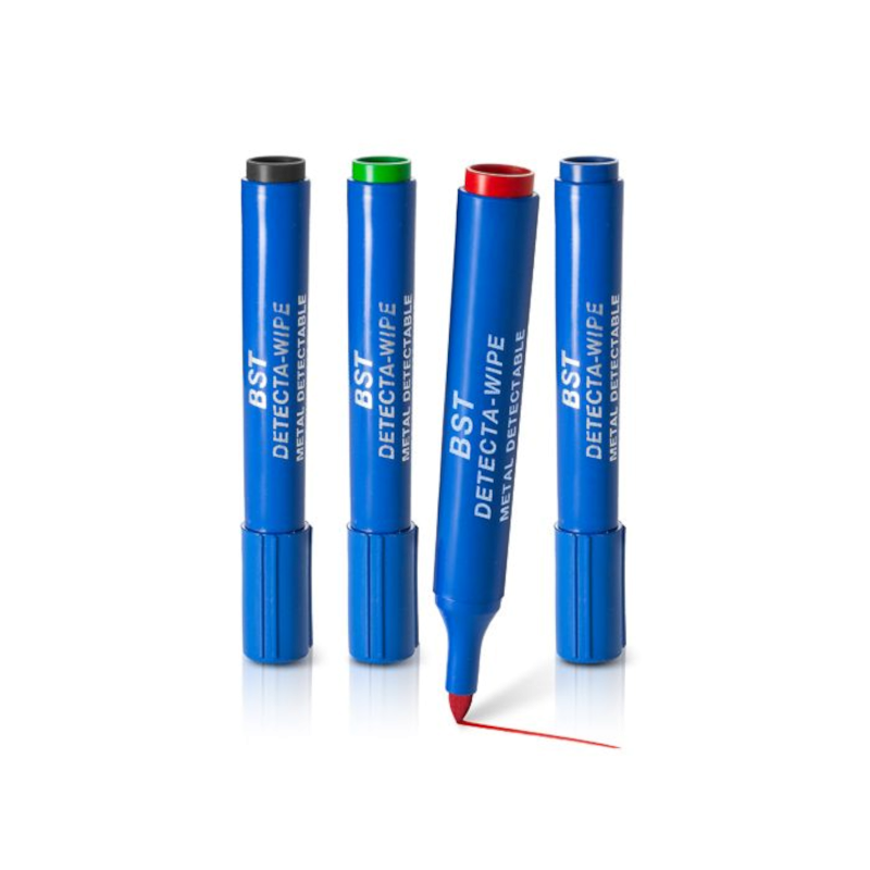 Marqueur Détectable | Marqueur détectable tableau blanc pointe fine pack de 4 couleurs 10 pièces | BST-DWZ