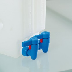 Raccord et tuyau de laboratoire  | Robinet d'écoulement Compact Bürkle polypropylène (PP) | BUR-0530-1000