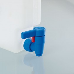 Raccord et tuyau de laboratoire  | Robinet d'écoulement Compact Bürkle polypropylène (PP) | BUR-0530-1000