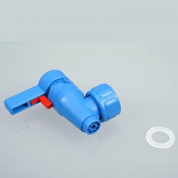 Raccord et tuyau de laboratoire  | Robinet d'écoulement Compact Bürkle polypropylène (PP) | BUR-0530-1000