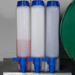 Raccord et tuyau de laboratoire  | Kit Compact - Bidon de faible encombrement & robinet PP Bürkle | BUR-0435-3000