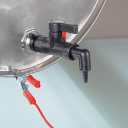 Matériel et consommable | Robinet StopCock conducteur pour solvants PA/ PTFE Burkle 0525-1100 | BUR-0525-1100