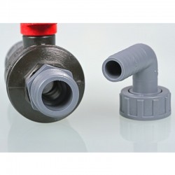 Raccord et tuyau de laboratoire  | Robinet à bille Bürkle polypropylène (PP) 0500-0100 | BUR-0500-0100