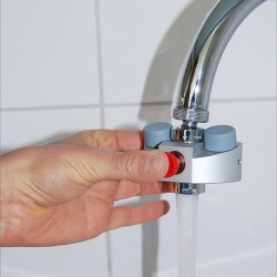 Lave-yeux douche de sécurité | Mini-douche oculaire Eyes Fresh aluminium Bürkle 2515-0100 | BUR-2515-0100