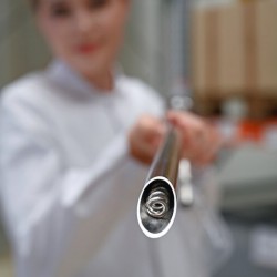 Prélèvement de poudre | Canne de prélèvement horizontale PowderProof® Bürkle inox | BUR-5302-0302